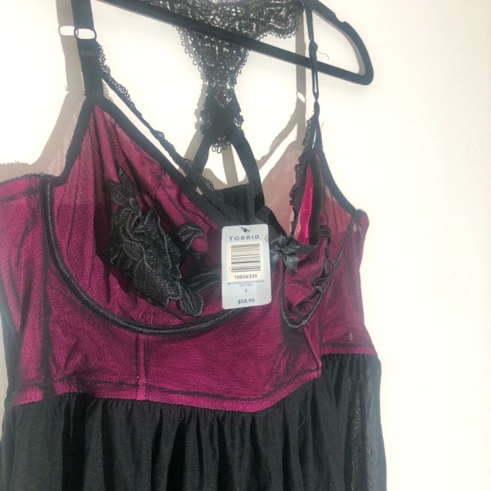 Torrid Plus Size Teddy/Lingerie - Picture 2 of 3